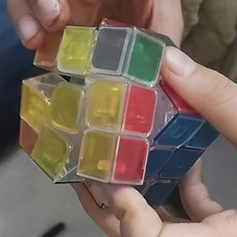 Transparent Cube 3x3x3 Fast Smooth Turning Educational Brain Teaser Toys for Kids Boys Girls Cubo Mágico кубик рубик