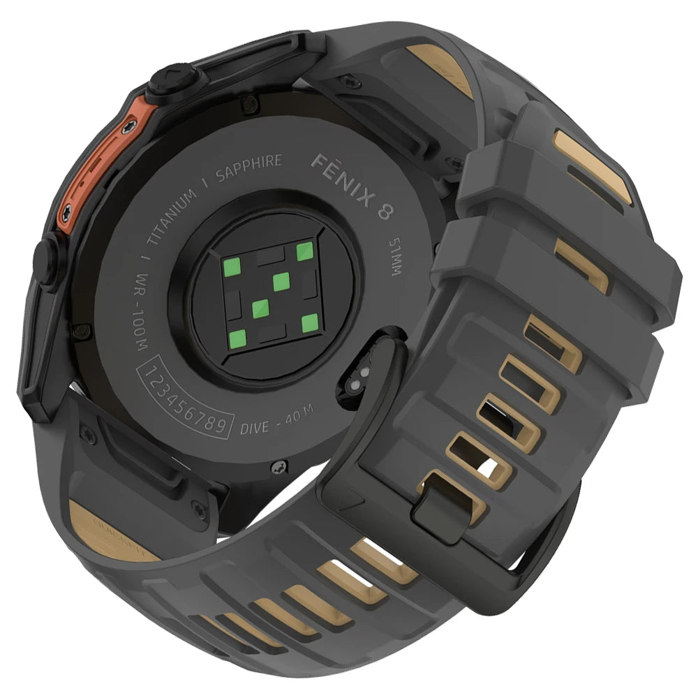 Correa de silicona para reloj Fenix 8 Pro, correa deportiva de 22/26mm para Garmin Tactix 7/Quatix8 Forerunner 970 965 Instinct 2X, pulsera de ajuste rápido