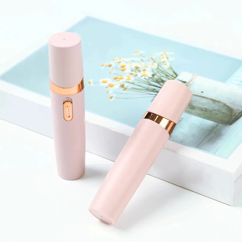 Depiladora Facial eléctrica para mujer, depiladora recargable, depiladora de vello Facial indolora para cara, axila, pierna trasera