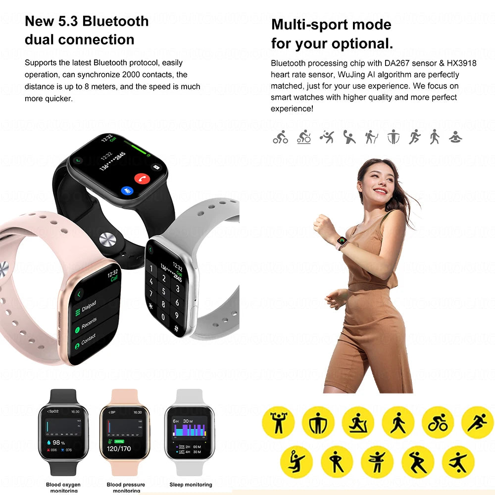 Nuevo reloj inteligente DT 10 con memoria grande de 16GB NFC, brújula de visión estéreo 3D, modo Muiti-Sport, reloj inteligente resistente al agua con llamadas Bluetooth