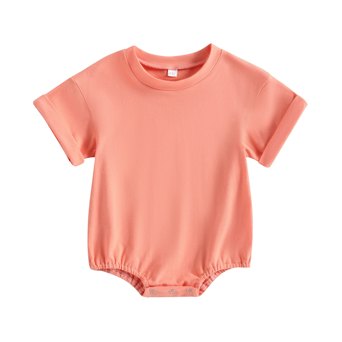 Baby Solid-Color Short-Sleeve Romper
