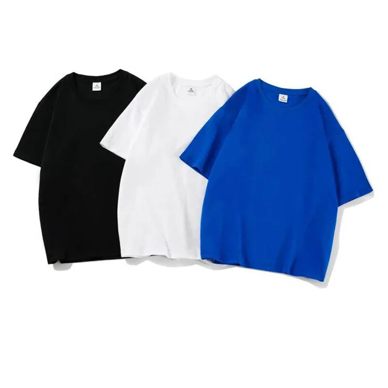 Camiseta Pew Pew Madafakas para hombre, camiseta de manga corta con diseño de gato divertido, camisetas holgadas de algodón, camiseta con cuello redondo, ropa de calle