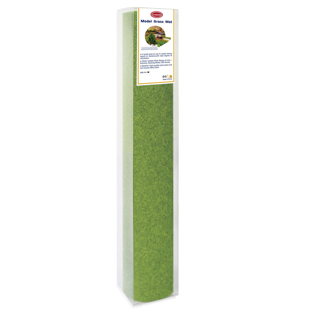 Evemodel-alfombrilla de césped Artificial verde, alfombras de césped para modelo de paisaje a escala HO O N, 41cm x 99cm, 3mm, 5mm, 8mm