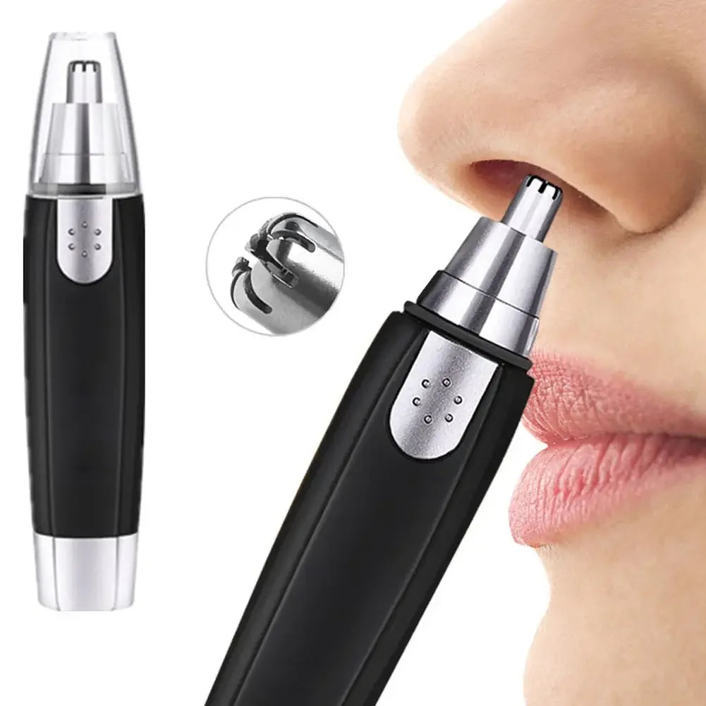Recortador de pelo eléctrico indoloro para nariz y oreja, cuchilla lavable portátil, removedor de vello para cejas y cara, herramienta ligera de cuidado Personal para el hogar