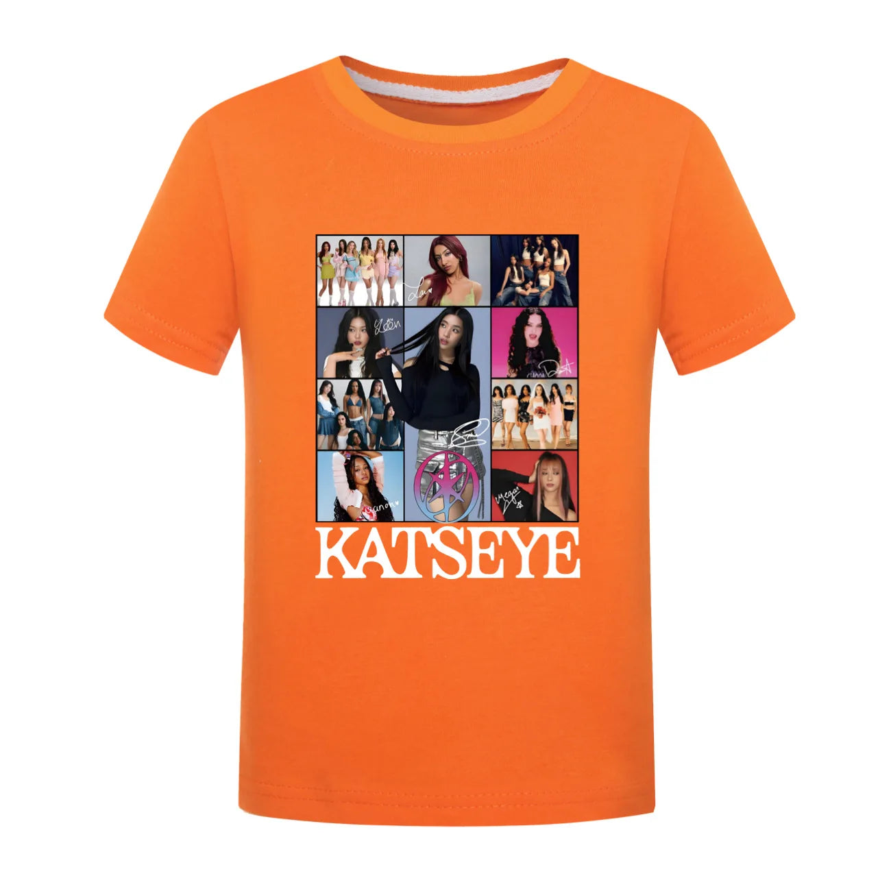 Camiseta KATSEYE Kpop para niños, ropa de verano 2026, camisetas de manga corta para niñas, ropa de calle a la moda para niños