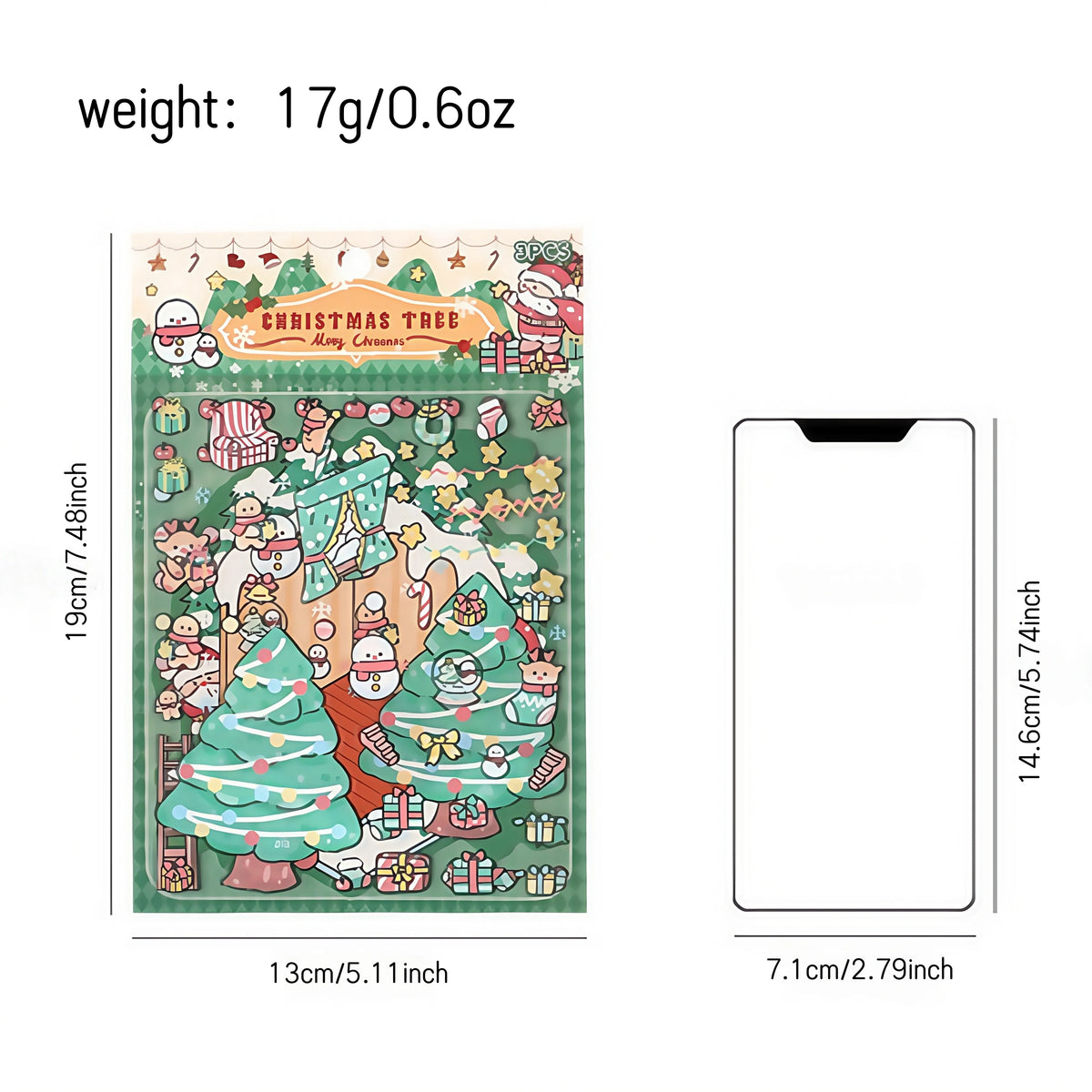 Set de Stickers Navideños de Dibujos