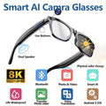 Lenovo Bluetooth 8K Smart AI Touch Glasses Camera With 800w Sport ChatGpt4.0 Sunglasses Calling Music Player For Men Women Gifts