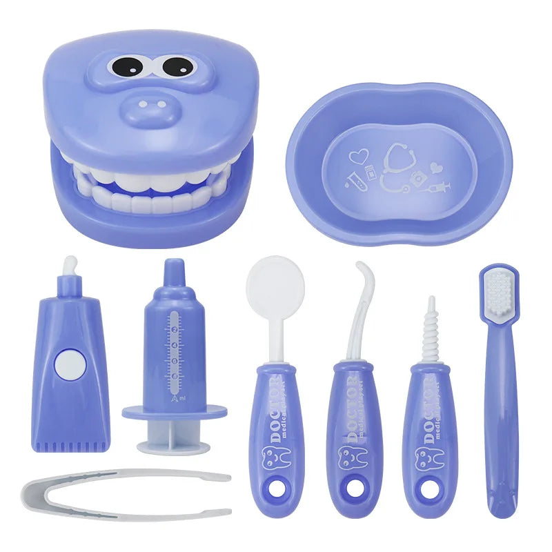 Juguetes Montessori para niños, interacción entre padres e hijos para niñas y niños, modelo de control de dientes, juego de rol para médicos, juguete de aprendizaje para bebés y niños