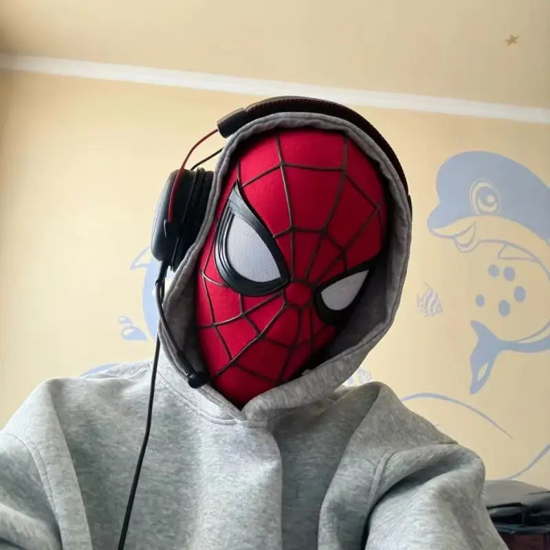Spider-Man Cosplay Mask with Magnetic Back Cover