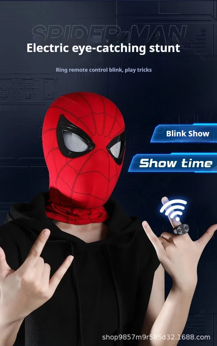 Spider-Man-Inspired Moving-Eye Cosplay Mask