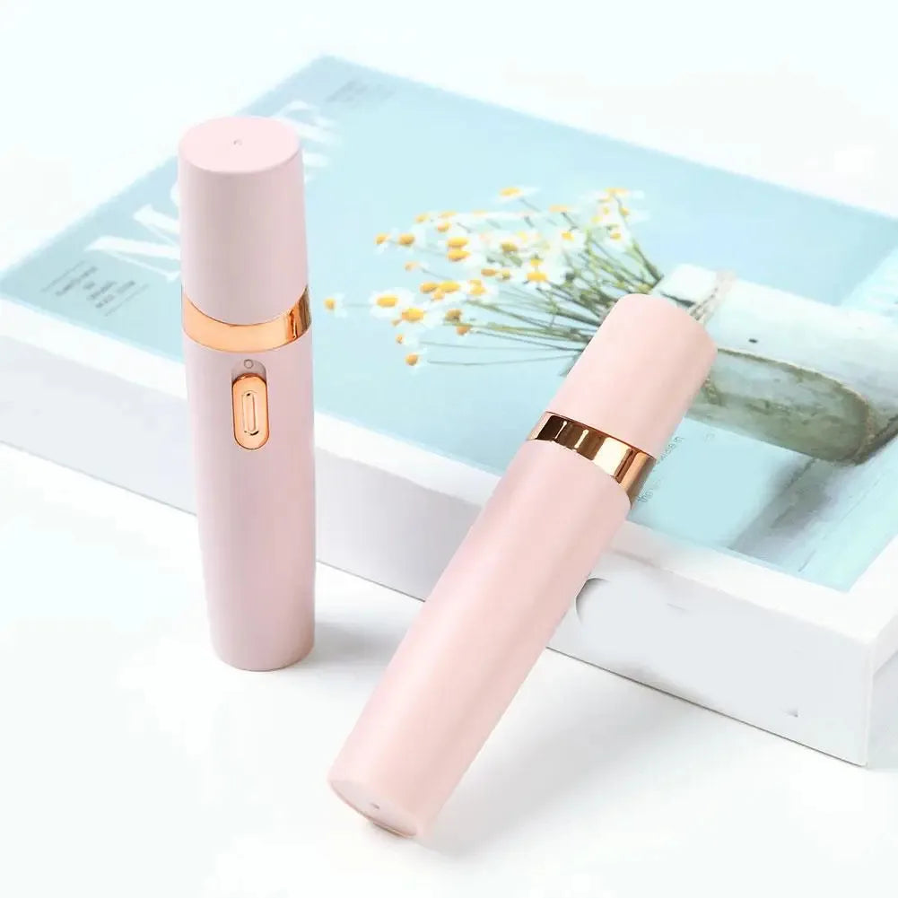 Depiladora Facial eléctrica para mujer, depiladora recargable, depiladora de vello Facial indolora para cara, axila, pierna trasera