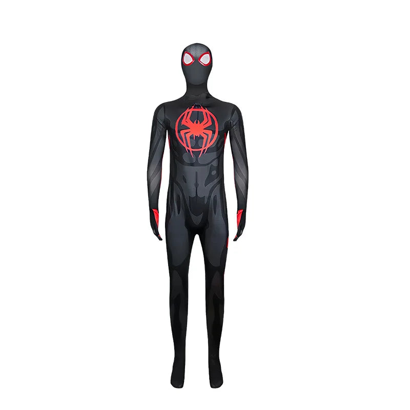 Red Spider-Themed Full-Body Cosplay Suit for Adults