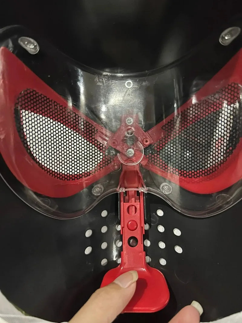 Handmade Spider-Man-Inspired Cosplay Mask