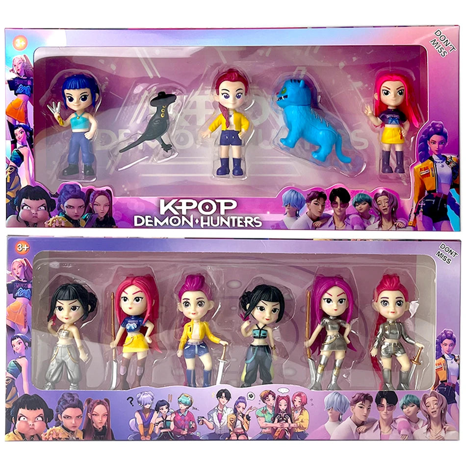 2026 Hot Kpop Devil Hunter Rumi Zoe Mira anime colección de personajes de cloruro de polivinílico baratijas de escritorio regalo para niños