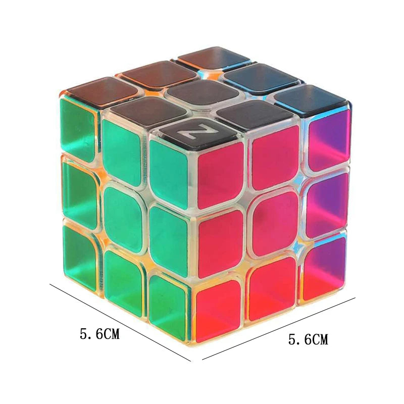 Transparent Cube 3x3x3 Fast Smooth Turning Educational Brain Teaser Toys for Kids Boys Girls Cubo Mágico кубик рубик