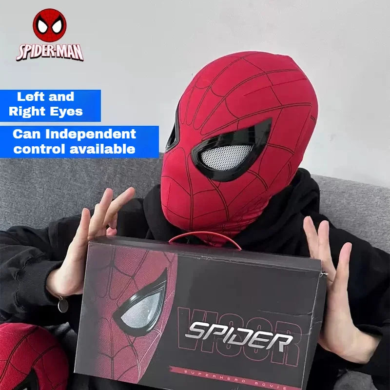 Spider-Man-Inspired Moving-Eye Cosplay Mask