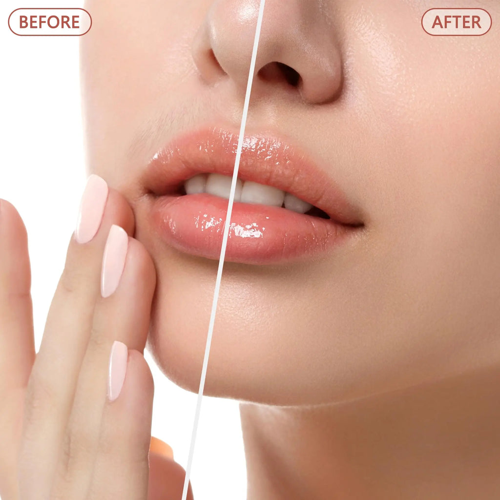 Depiladora facial para mujeres - como se ve en la televisión Afeitadora facial indolora - Dispositivo eléctrico de depilación para rostro, labios, melocotón, pelusa