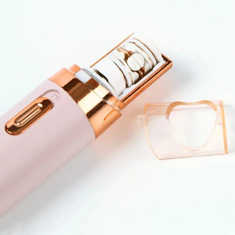 Depiladora Facial eléctrica para mujer, depiladora recargable, depiladora de vello Facial indolora para cara, axila, pierna trasera