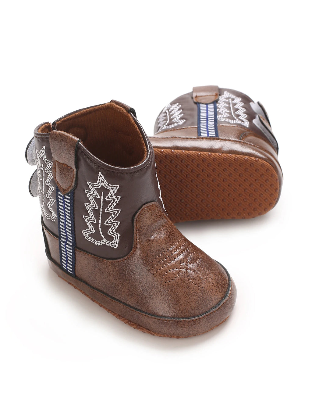 Baby Cowboy Boots - Western Style | Soft soled First Walking Shoes for Newborns and Preschoolers