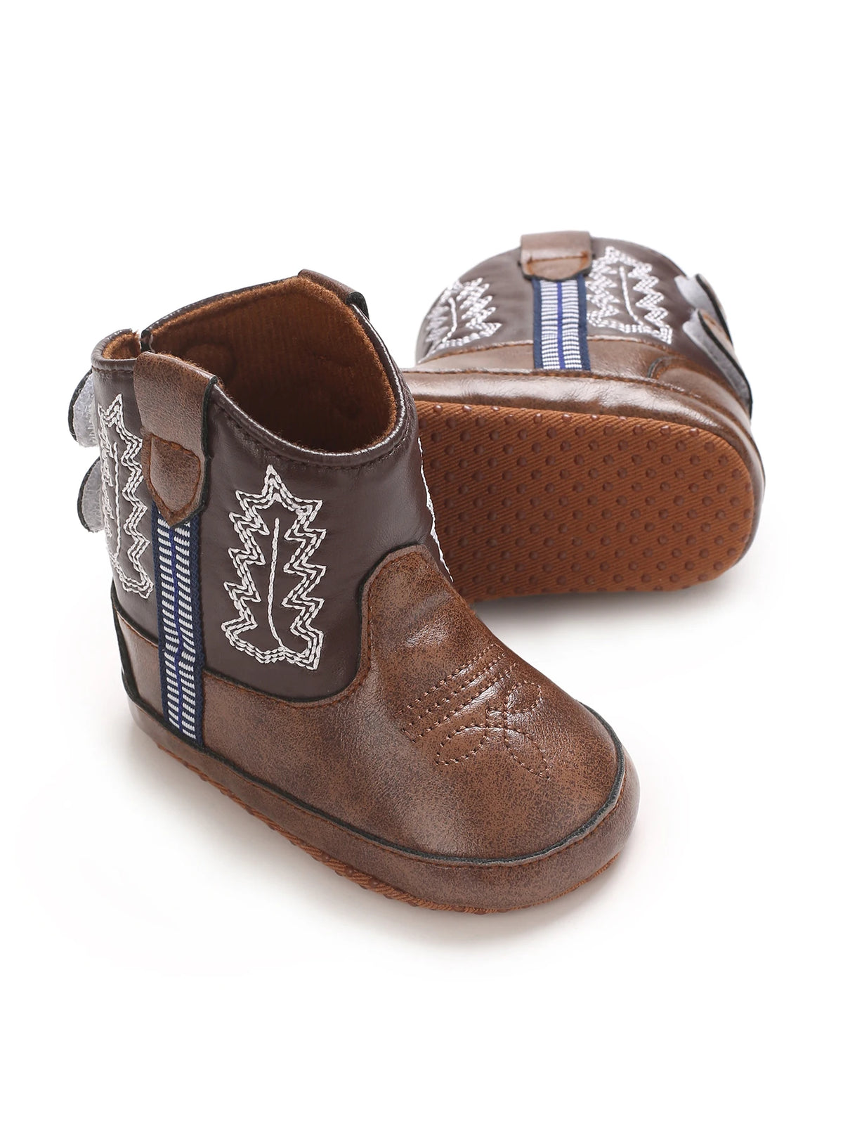 Baby Cowboy Boots - Western Style | Soft soled First Walking Shoes for Newborns and Preschoolers