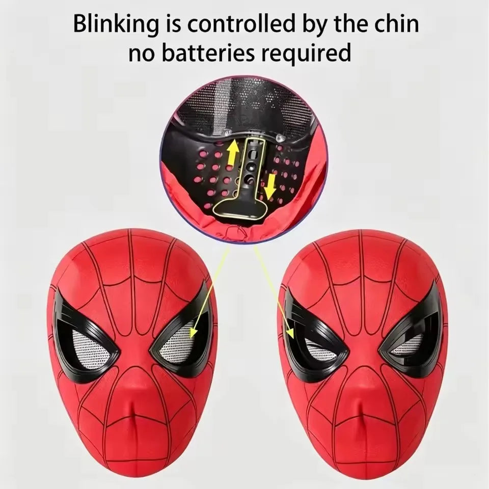 Spider-Man-Inspired Chin-Controlled Cosplay Mask