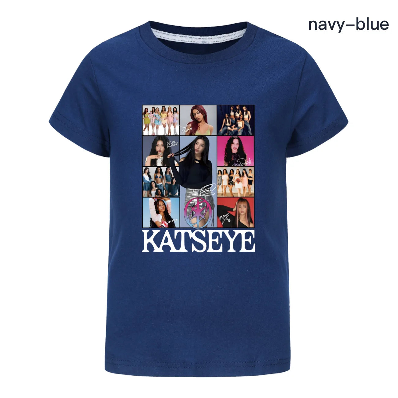 Camiseta KATSEYE Kpop para niños, ropa de verano 2026, camisetas de manga corta para niñas, ropa de calle a la moda para niños