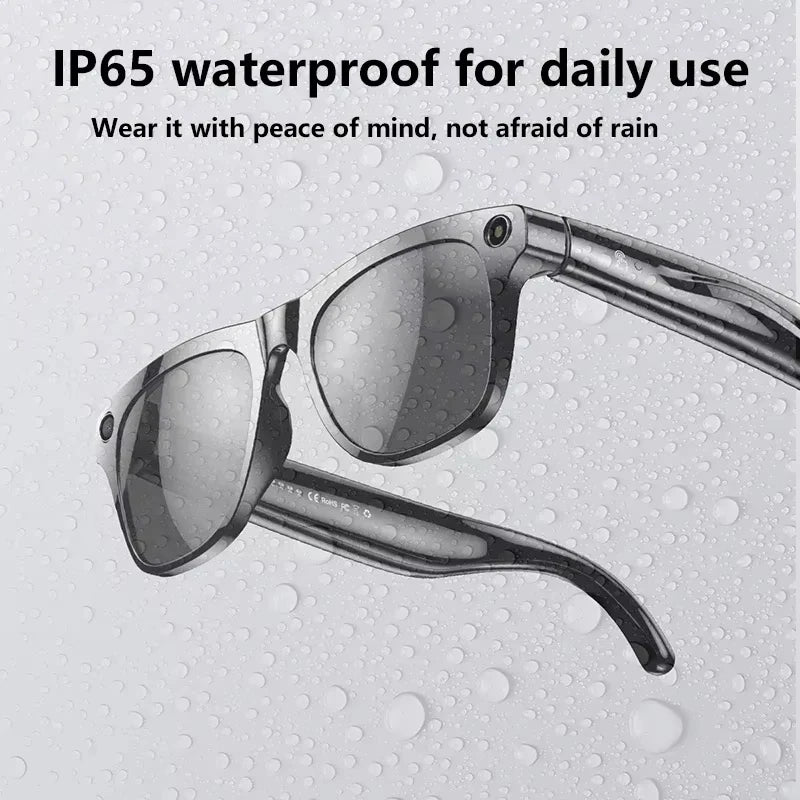 Lenovo Bluetooth 8K Smart AI Touch Glasses Camera With 800w Sport ChatGpt4.0 Sunglasses Calling Music Player For Men Women Gifts