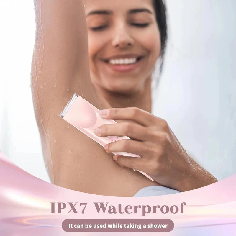 Afeitadora Eléctrica para Mujer, Doble Cabezal, Doble Uso, Depiladora Corporal, Depiladora de Piernas, Axilas, Bikini, Recortadora Eléctrica de Vello