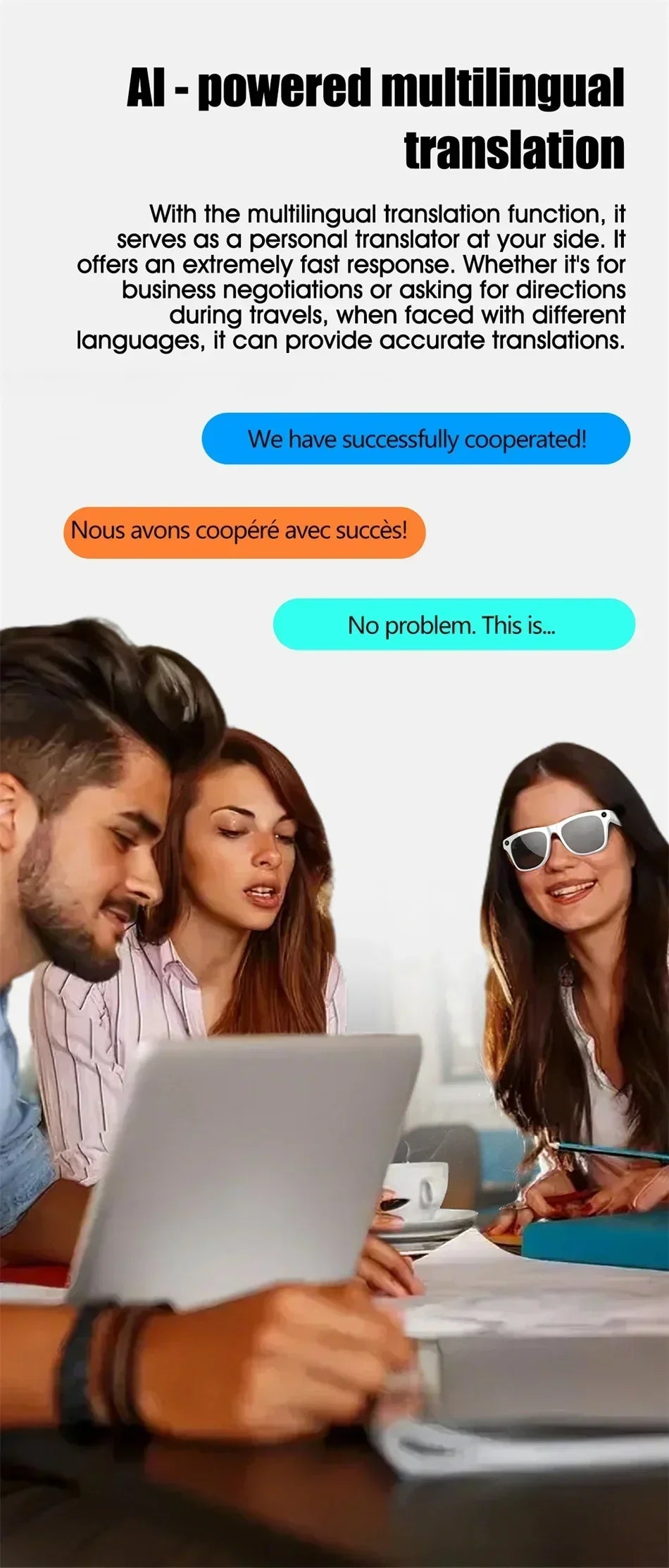 Gafas Inteligentes Lenovo con IA, Cámara 8K de 1200mp, Chat GPT, Táctiles, Deportivas, Reproductor de Música, Llamadas Bluetooth, Asistente de Voz