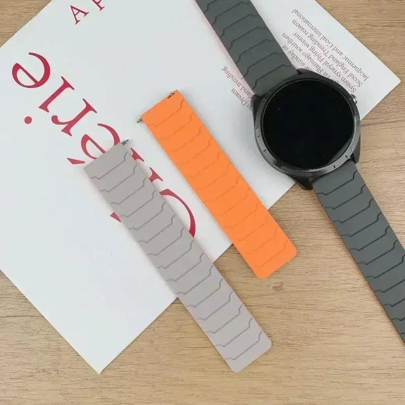 Correa deportiva de silicona magnética de 22mm para reloj inteligente Realme 5, pulsera para reloj Realme S2/Realme S 2 2Pro 3 3 Pro
