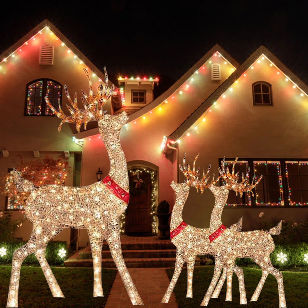 Reno Navideño con Luz LED