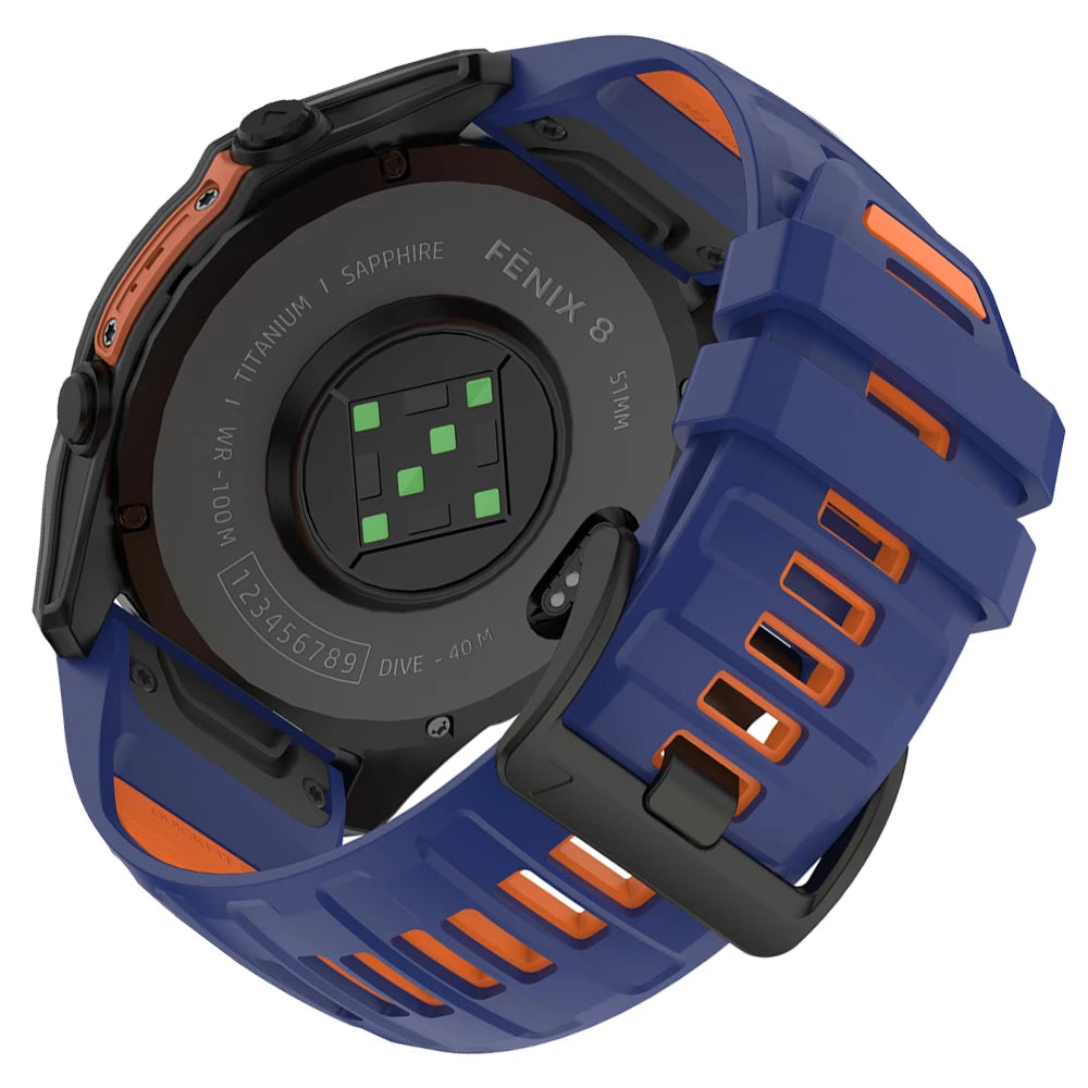 Correa de silicona para reloj Fenix 8 Pro, correa deportiva de 22/26mm para Garmin Tactix 7/Quatix8 Forerunner 970 965 Instinct 2X, pulsera de ajuste rápido
