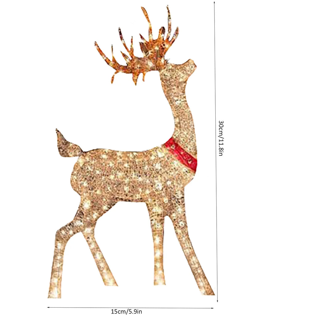 Reno Navideño con Luz LED