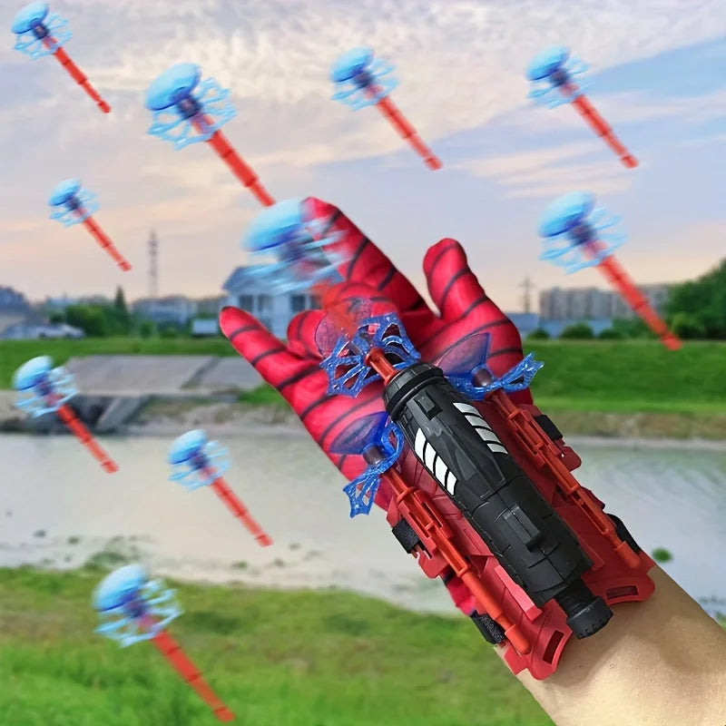 Spider Web Shooter Gloves – Red & Blue Hero Toy