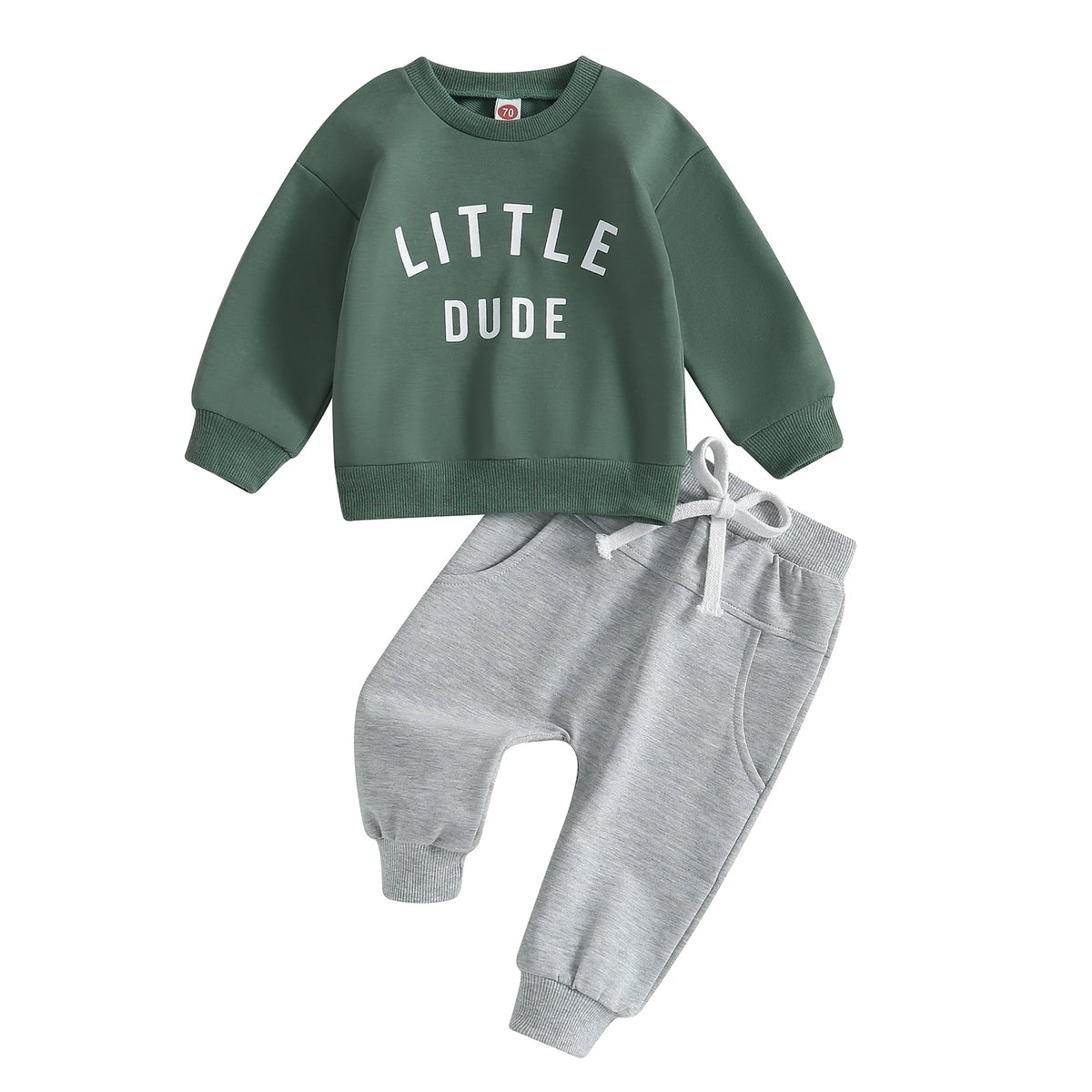 Toddler Letter-Print Long-Sleeve Top & Pants Set