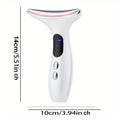 Dispositivo de masaje vibratorio para cuello y cara, máquina de Estiramiento facial, microcorrientes, terapia de luz roja, antiarrugas