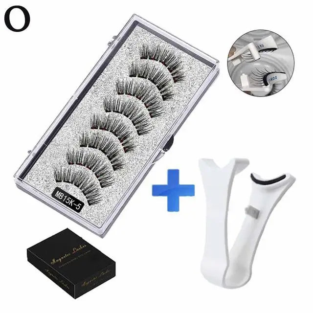 Pestañas magnéticas naturales 3D, con 5 pestañas magnéticas, caja de envío, pestañas hechas a mano, regalo falso, soporte reutilizable, Drop Magne T6N2