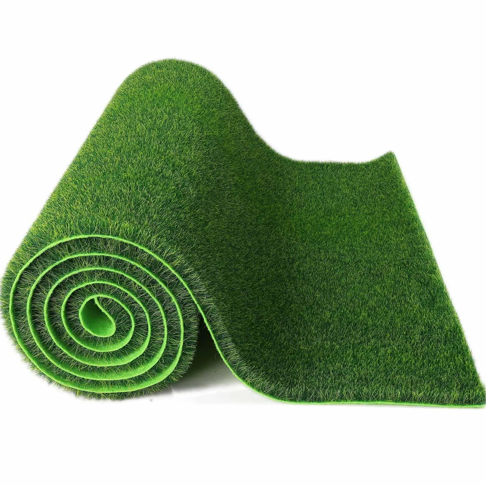 Evemodel-alfombrilla de césped Artificial verde, alfombras de césped para modelo de paisaje a escala HO O N, 41cm x 99cm, 3mm, 5mm, 8mm