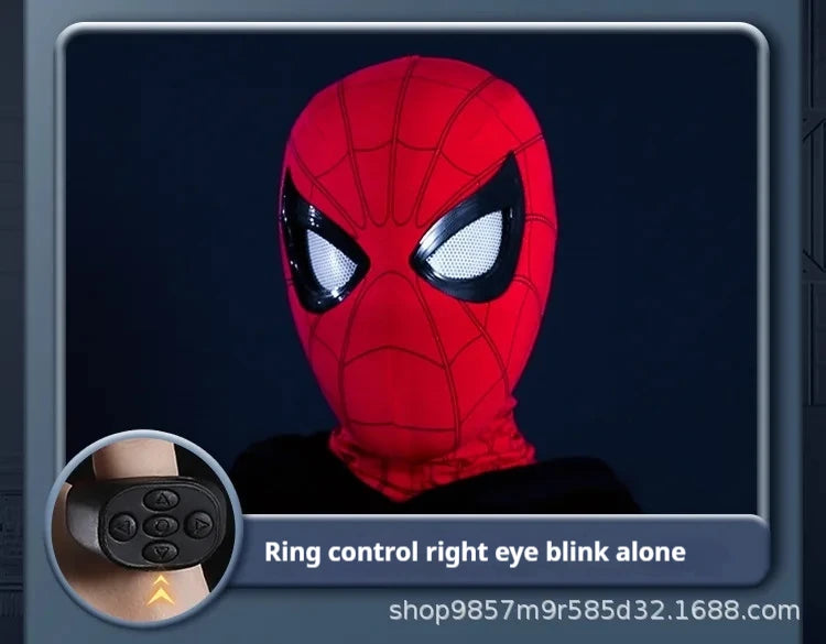 Spider-Man-Inspired Moving-Eye Cosplay Mask