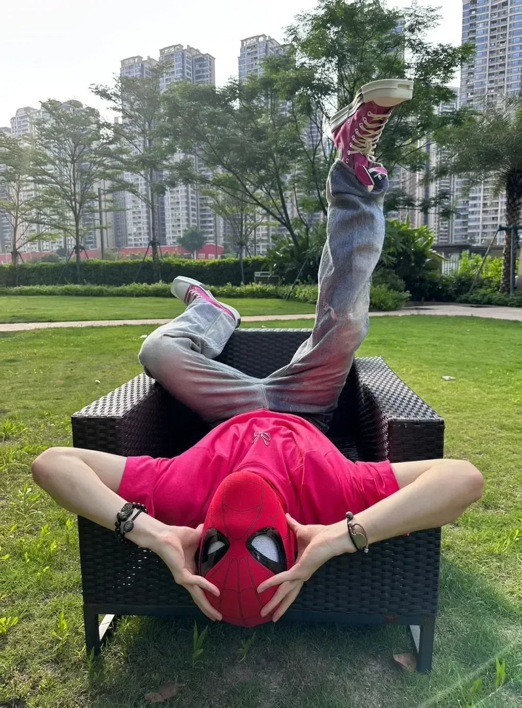 Spider-Man-Inspired Moving-Eye Cosplay Mask