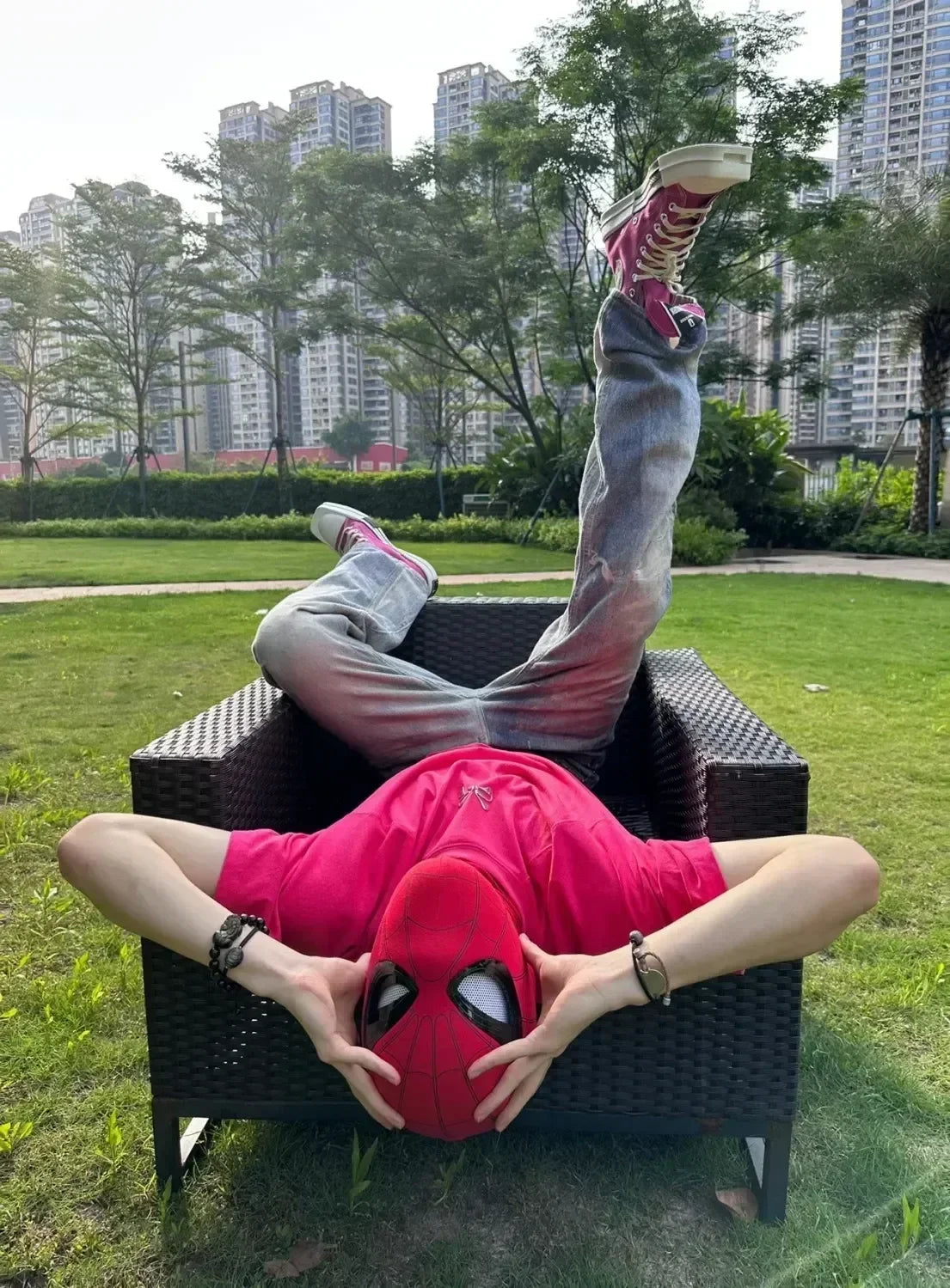 Spider-Man-Inspired Moving-Eye Cosplay Mask
