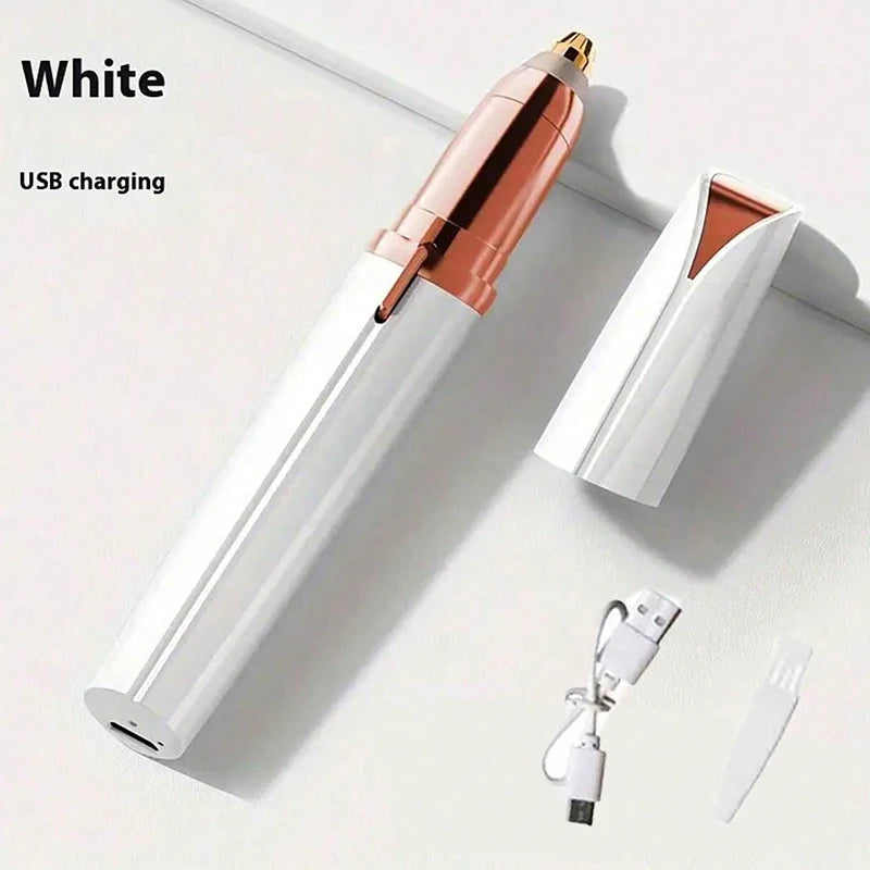 Recortador de cejas eléctrico, depilación de seguridad, depiladora de cejas, cargador USB, Mini afeitadora moldeadora, depilación, belleza indolora