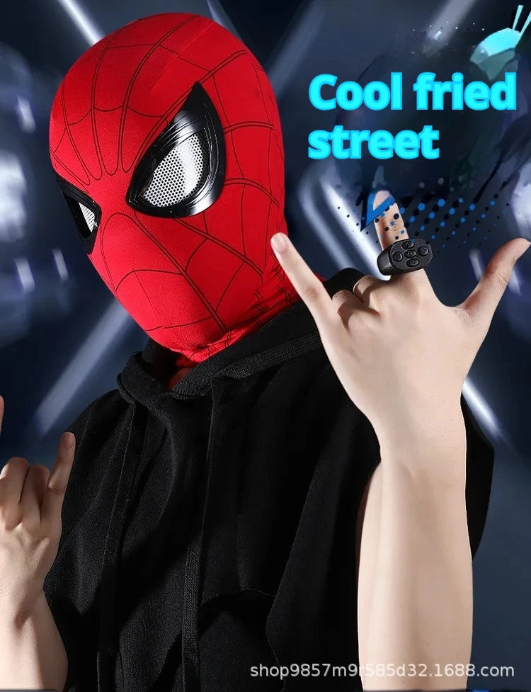 Spider-Man-Inspired Moving-Eye Cosplay Mask