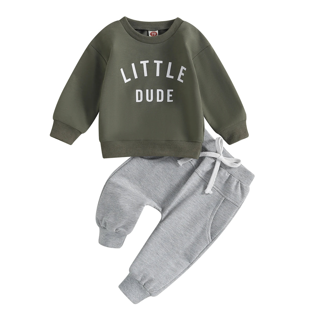 Toddler Letter-Print Long-Sleeve Top & Pants Set