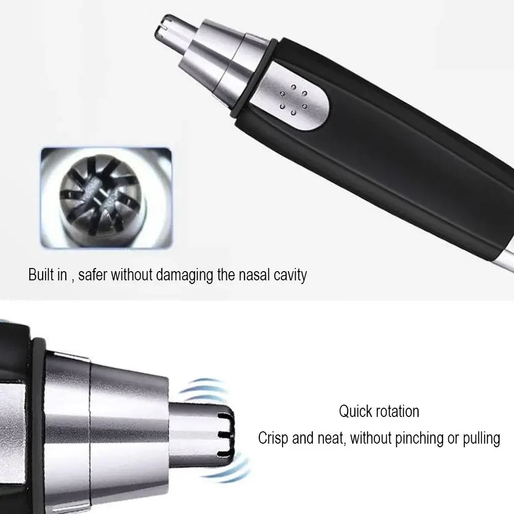 Recortador de pelo eléctrico indoloro para nariz y oreja, cuchilla lavable portátil, removedor de vello para cejas y cara, herramienta ligera de cuidado Personal para el hogar
