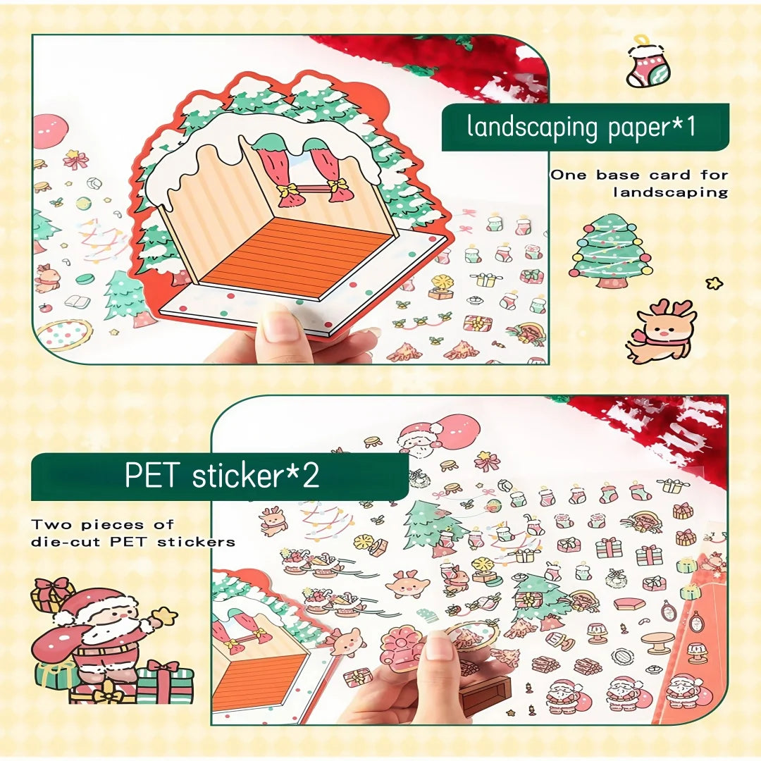 Set de Stickers Navideños de Dibujos