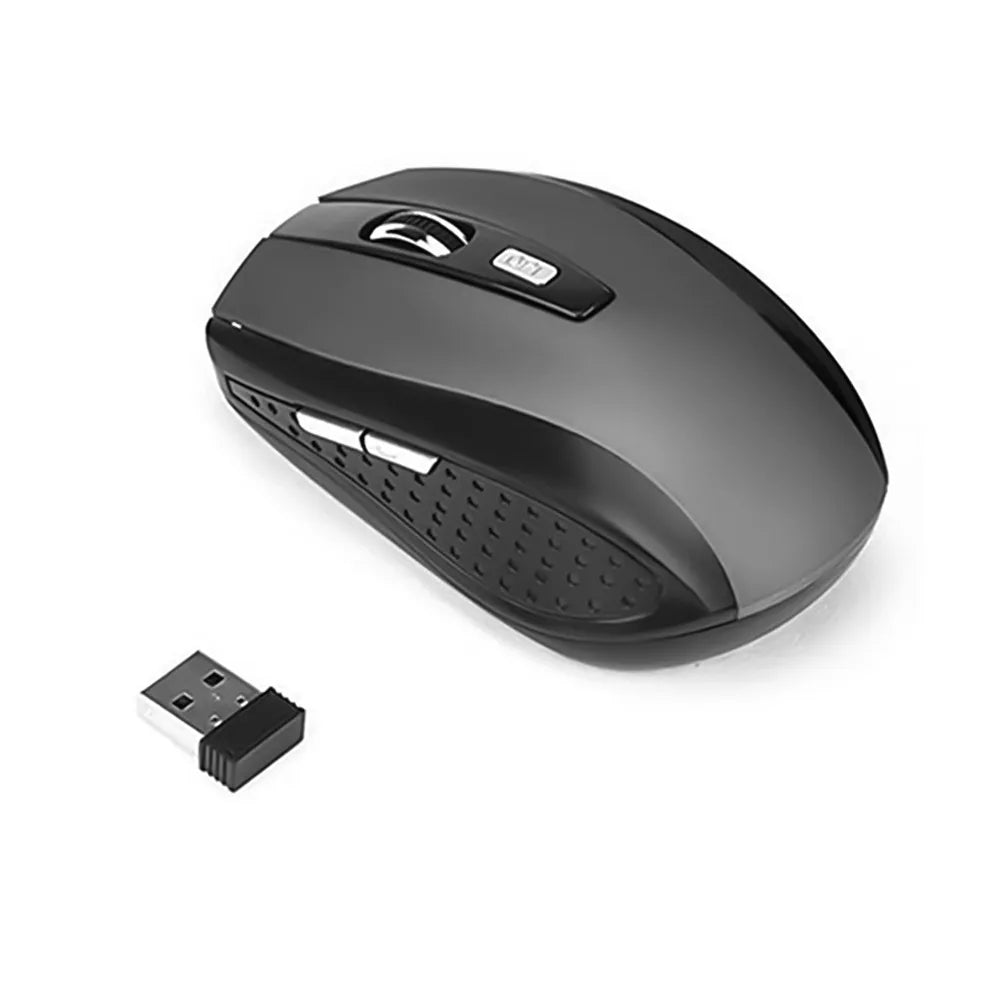 Ratón inalámbrico 2,4G, ratón silencioso, ratón óptico portátil para oficina, 1600 niveles de DPI ajustables para Notebook, PC, portátil, MacBook