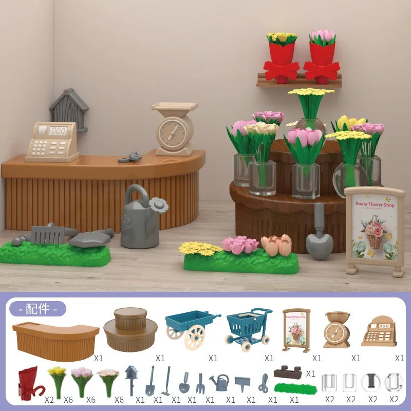 Mini juegos de compras de supermercado, muebles para casa de muñecas, accesorios, juguetes educativos intelectuales para niños, juguetes de interacción familiar