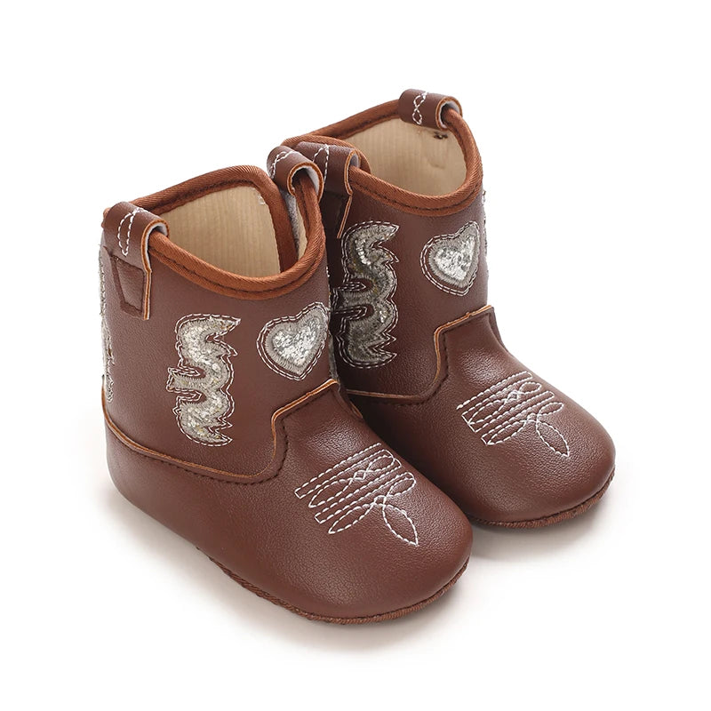 Botas Vaqueras Bordadas para Bebé