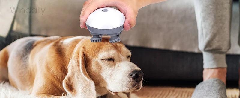 Masajeador Eléctrico para Cuero Cabelludo, Dispositivo Vibrador y Amasador para el Cuidado de la Salud, Masaje de Tejido Profundo para Hombros, Cuello, Piernas, Brazos, Masajeador para Mascotas
